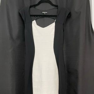 Fitted Black/White dress